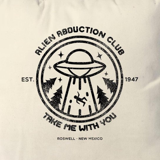Almofada Alien Abduction Club