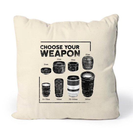 Almofada Camera Weapons