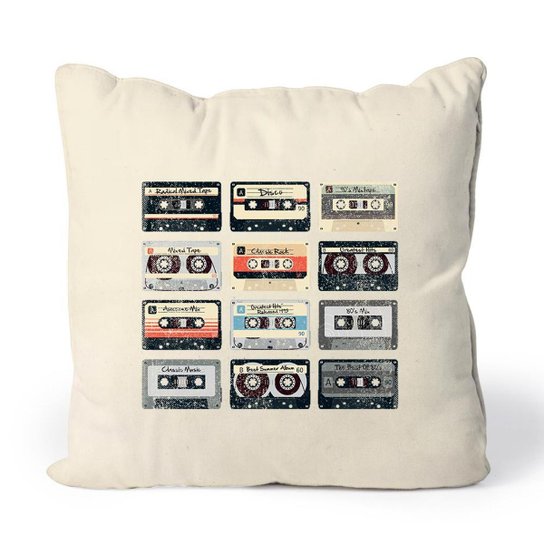 Almofada Cassette Tapes