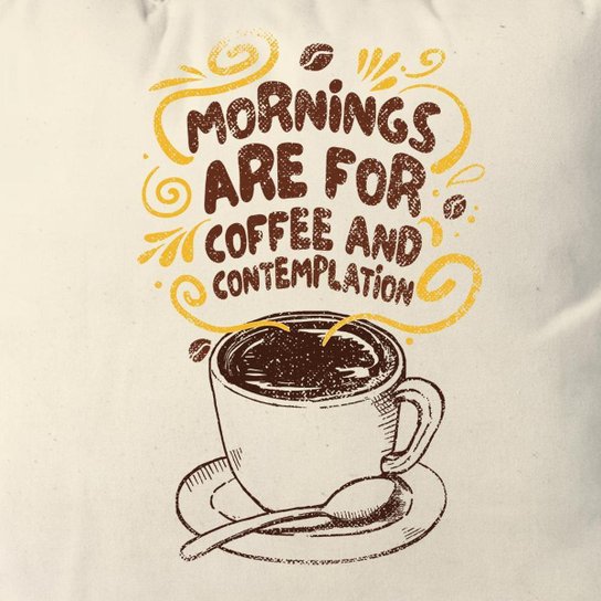 Almofada Coffee And Contemplation