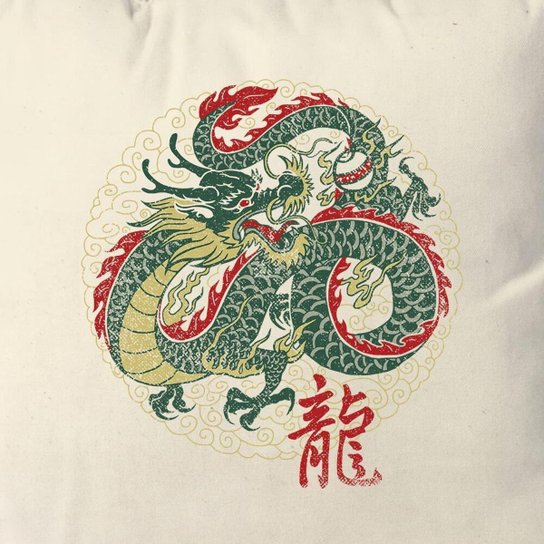 Almofada Dragão Oriental