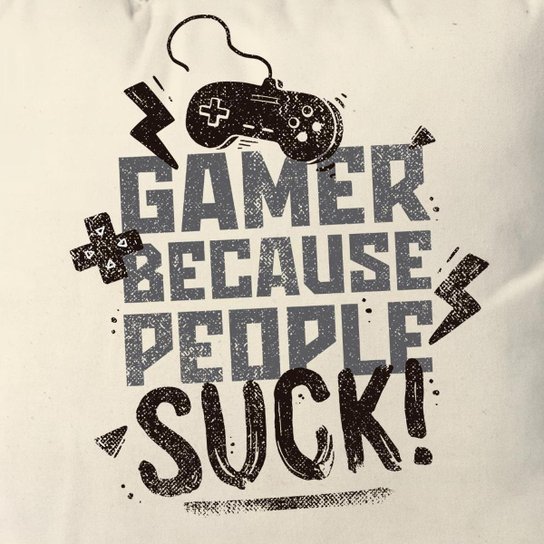 Almofada Gamer Because People Suck