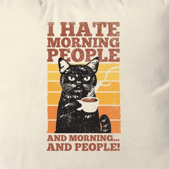 Almofada Hate Morning People