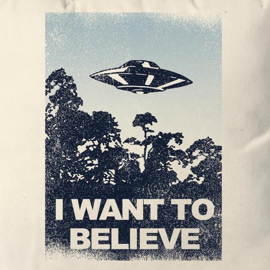 Almofada I Want To Believe