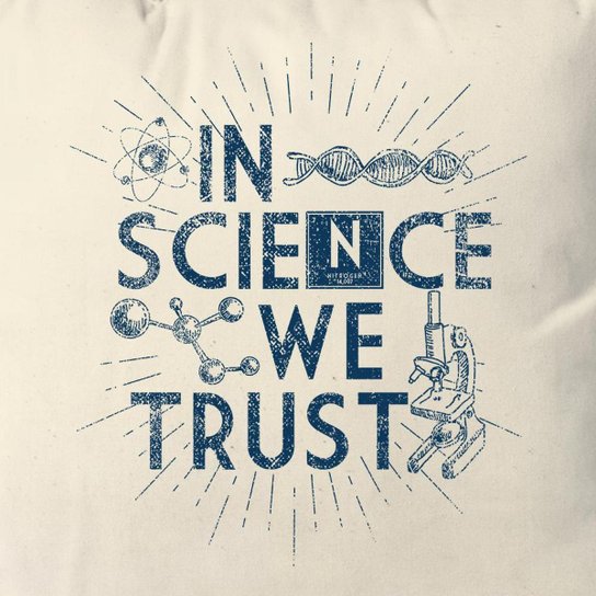 Almofada In Science We Trust