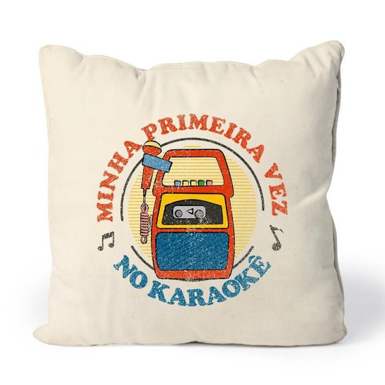 Almofada Meu Primeiro Karaokê