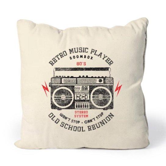 Almofada Retro Music Player