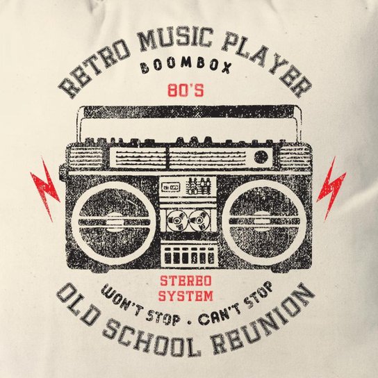 Almofada Retro Music Player