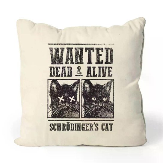 Almofada Schrödinger's Cat