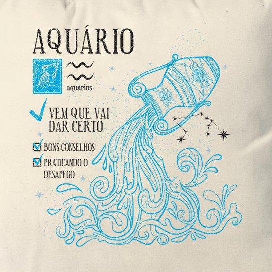 Almofada Signo Aquario
