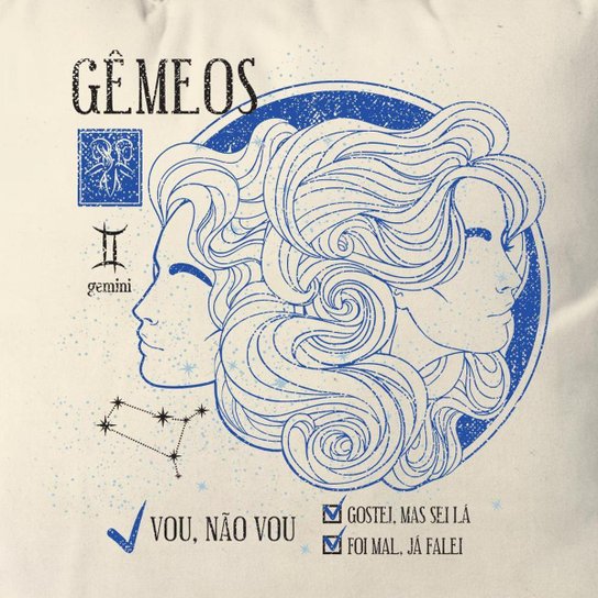 Almofada Signo Gêmeos
