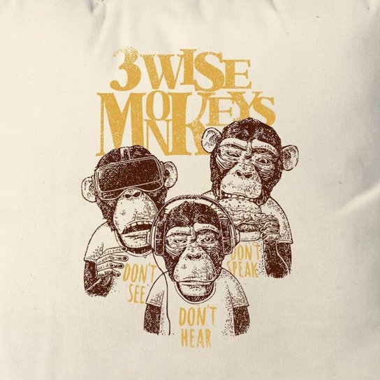 Almofada Three Wise Monkeys