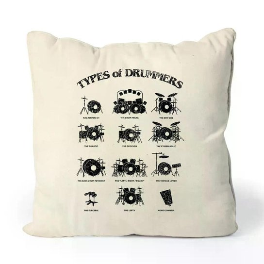 Almofada Types Of Drummers