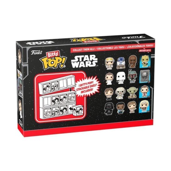 Bitty Pop! Star Wars V Darth Vader, Lando e Luke com Yoda