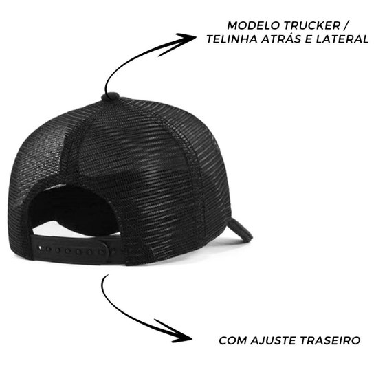 Boné Trucker Geek Unissex Anime Mangá Naruto Clã Uchiha Lançamento