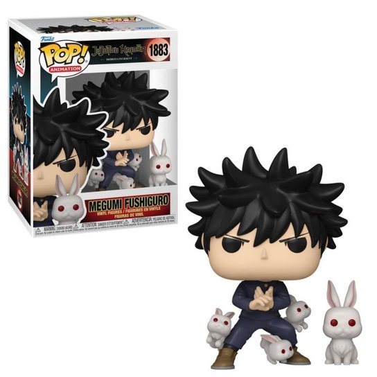 Boneco Funko Pop! & Buddy Jujutsu Kaisen Megumi com Coelhos