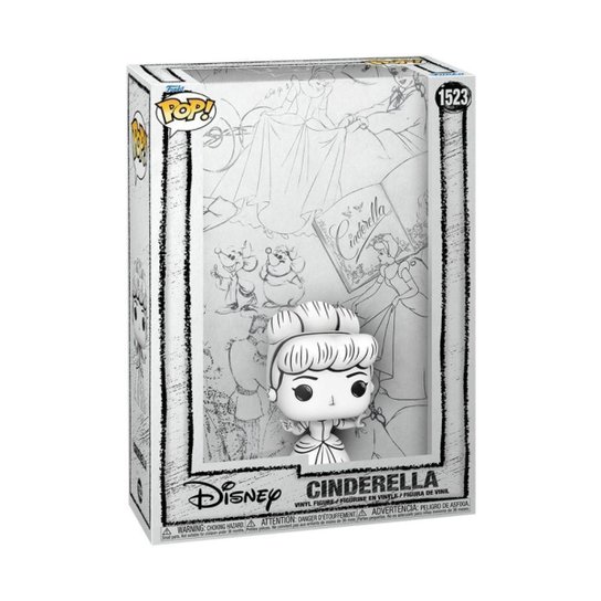 Boneco Funko Pop! Art Cover Disney Esboços - Cinderela