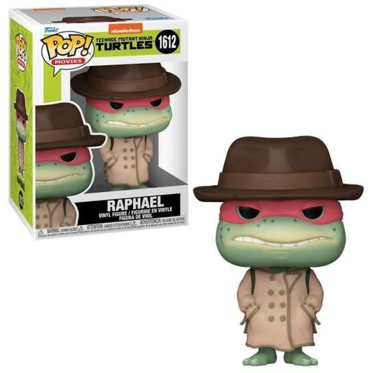 Boneco Funko Pop! As Tartarugas Ninja - Raphael de Sobretudo