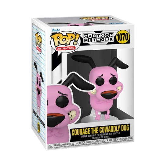 Boneco Funko Pop! Cartoon Network - Coragem o Cão Covarde