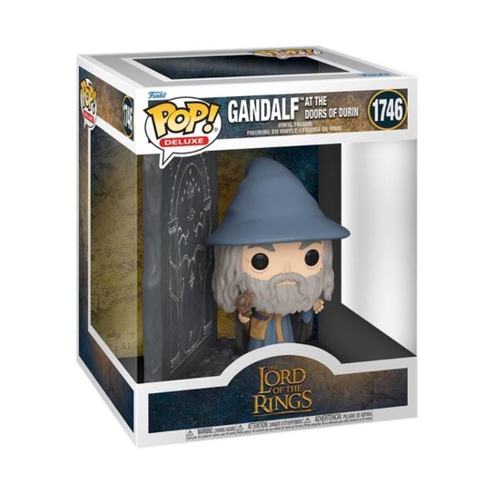 Boneco Funko Pop! Deluxe O Senhor dos Anéis - Gandalf e o Portão de Durin