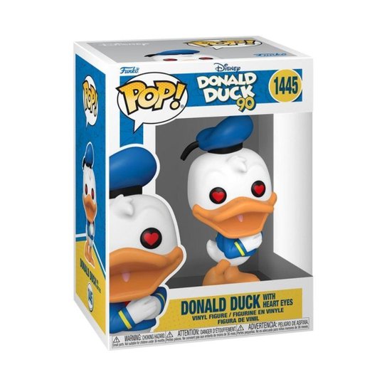 Boneco Funko Pop! Disney - Pato Donald 90 Anos - Pato Donald Apaixonado