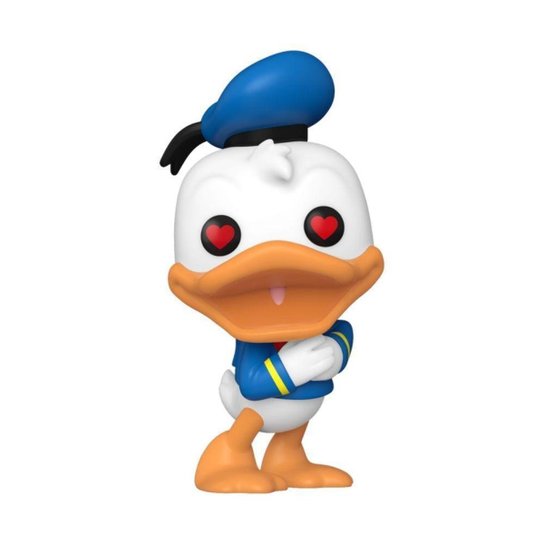 Boneco Funko Pop! Disney - Pato Donald 90 Anos - Pato Donald Apaixonado