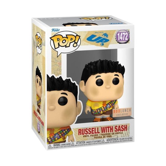Boneco Funko Pop! Disney - UP- Russel com Distintivo