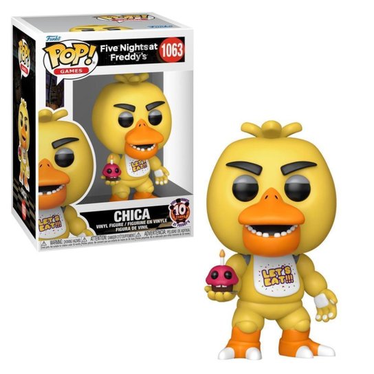 Boneco Funko Pop! Five Nights at Freddy’s 10 anos - Chica