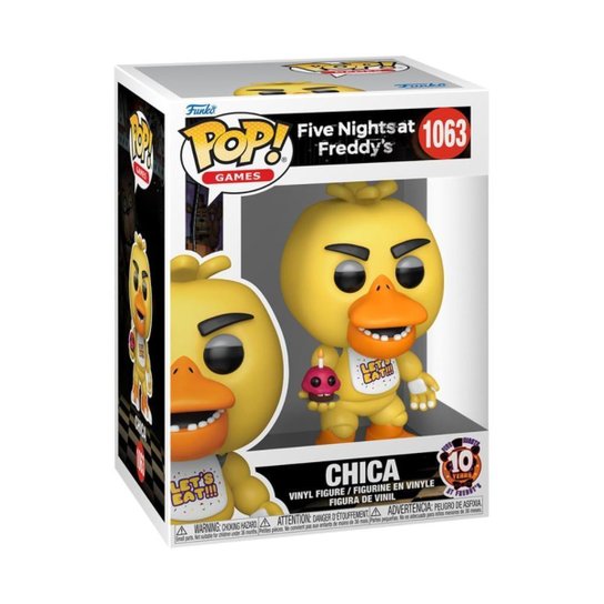 Boneco Funko Pop! Five Nights at Freddy’s 10 anos - Chica