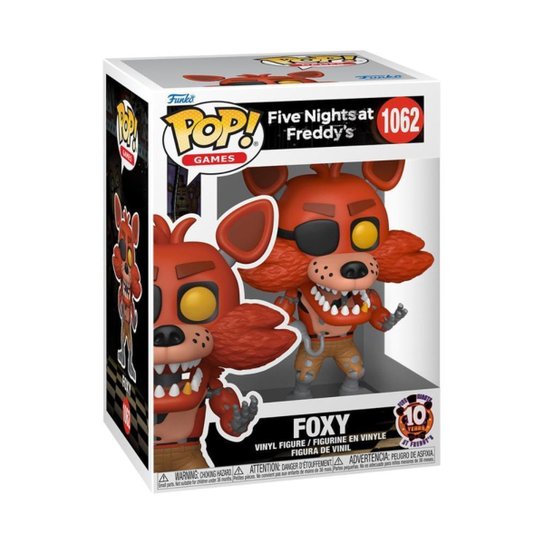 Boneco Funko Pop! Five Nights at Freddy’s 10 anos - Foxy