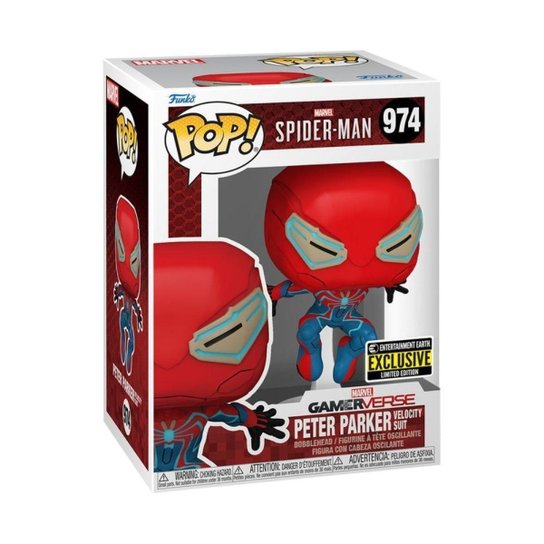 Boneco Funko POP! Games - Homem-Aranha 2 - Peter Parker Traje de Velocidade