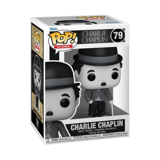 Boneco Funko Pop! Icons - Charlie Chaplin