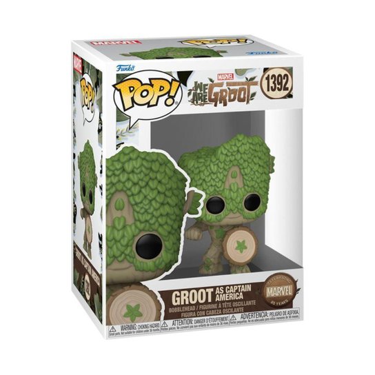Boneco Funko Pop! Marvel 85 Anos Groot como Capitão América