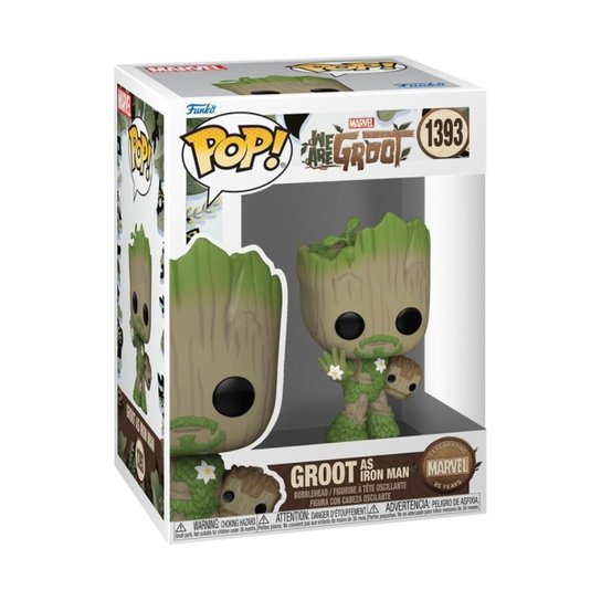 Boneco Funko Pop! Marvel 85 Anos - Groot como Homem de Ferro