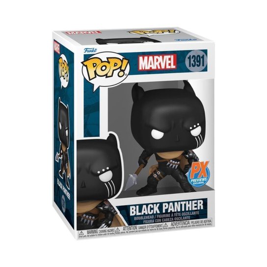 Boneco Funko Pop! Marvel - Pantera Negra com Lança