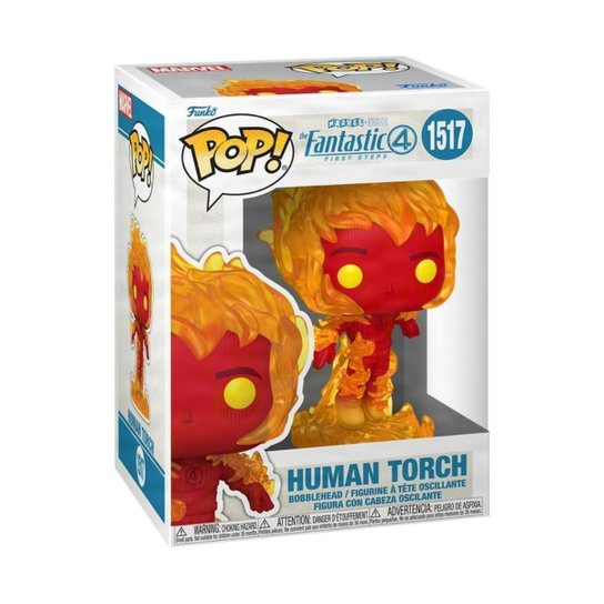 Boneco Funko Pop! Marvel Quarteto Fantástico - Tocha Humana