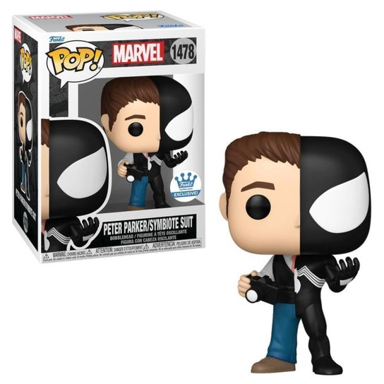 Boneco Funko Pop! Marvel Split - Peter/Homem-Aranha Preto