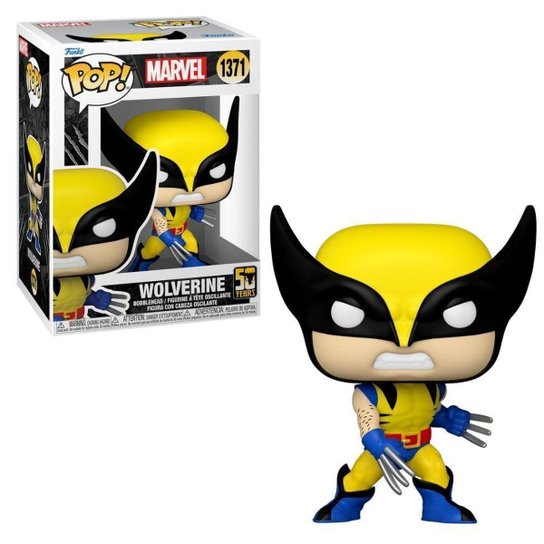 Boneco Funko POP! Marvel - Wolverine 50 Anos - Wolverine (Traje Clássico)