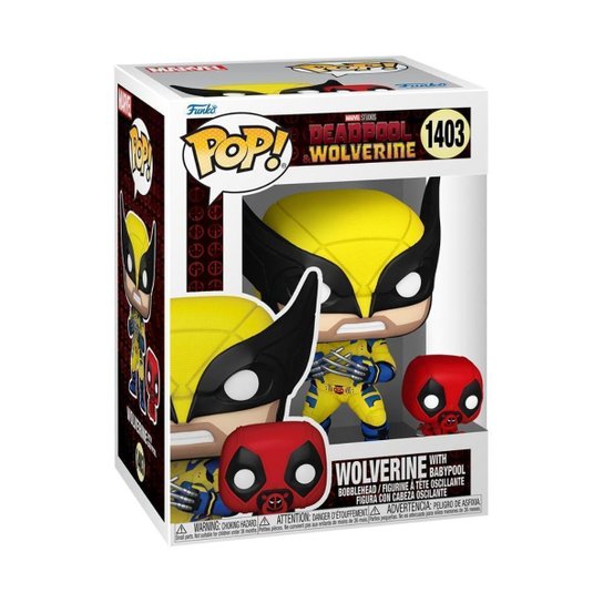 Boneco Funko Pop! Marvel - Wolverine com Babypool
