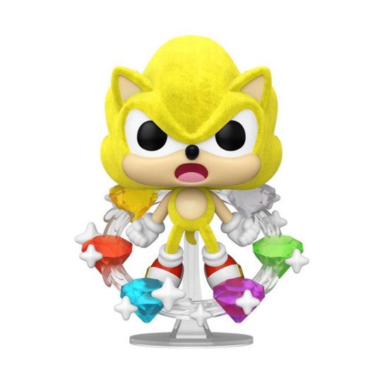Boneco Funko POP! Plus Sonic - Super Sonic com Esmeraldas