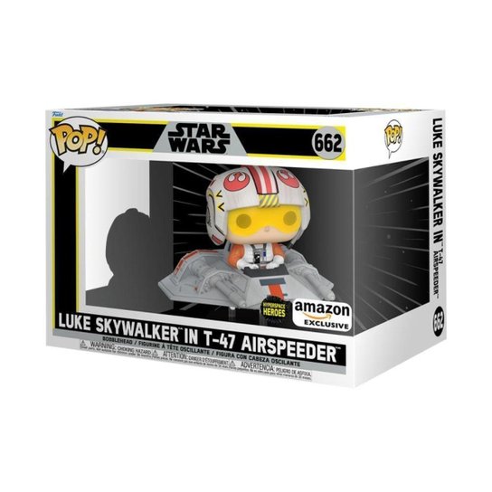 Boneco Funko POP! Rides Super Deluxe Star Wars - Luke Skywalker no T-47