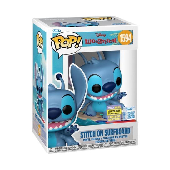 Boneco Funko Pop! SDCC25 Disney Lilo & Stitch na Prancha