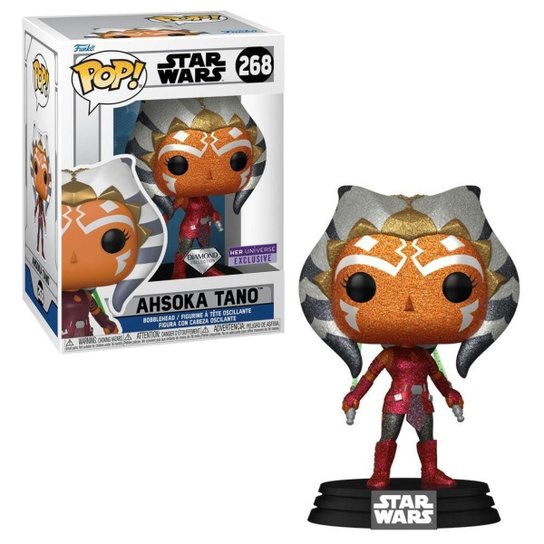 Boneco Funko POP! Star Wars - Ahsoka Tano com Glitter