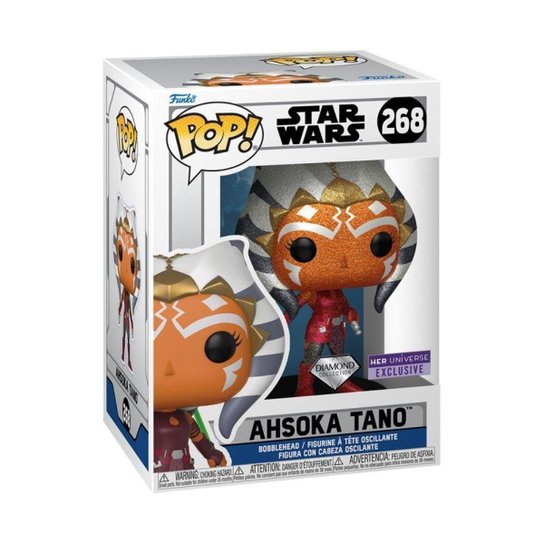 Boneco Funko POP! Star Wars - Ahsoka Tano com Glitter