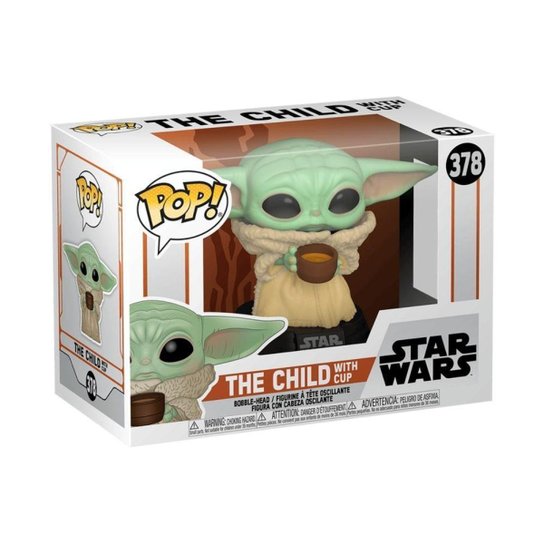 Boneco Funko POP! Star Wars: Mandalorian - Baby Yoda com Tigela