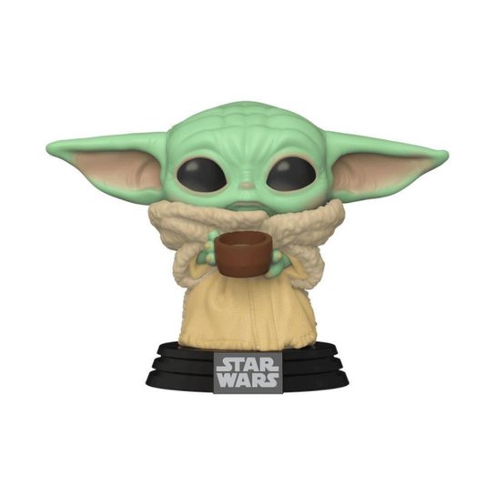 Boneco Funko POP! Star Wars: Mandalorian - Baby Yoda com Tigela