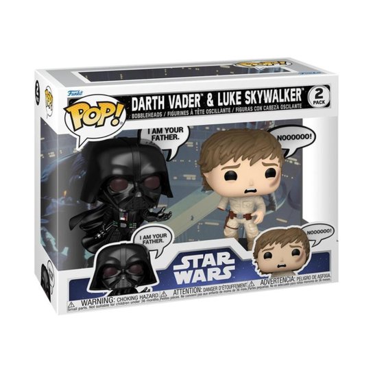 Boneco Funko Pop! Star Wars: Sayings - Darth Vader e Luke