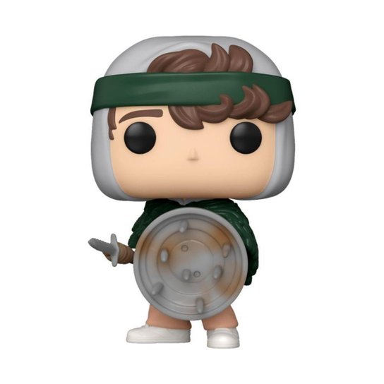 Boneco Funko POP! Stranger Things - Hunter Dustin com Escudo​​