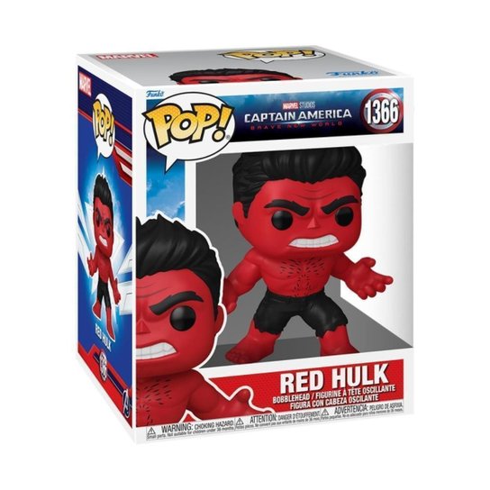 Boneco Funko Pop! Super Capitão América 4 - Hulk Vermelho