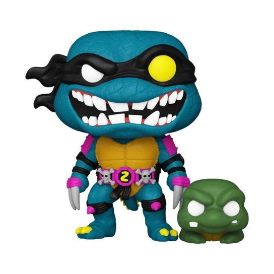 Boneco Funko Pop! Tartarugas Ninja Slash e Pré-mutado Slash